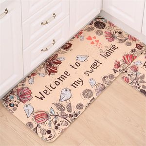 1Pcs Mode Antislip Welkom Om Mijn Huis Patroon Duurzaam Floor Mat Deur Mat Tapijt Indoor Outdoor Tapijt (60X40Cm)