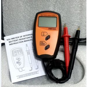 Draagbare Interne Batterij Weerstand Impedantie Meter Batterij Weerstand Voltmeter 200V Batterij Tester Laagspanning Prompt SM8124A