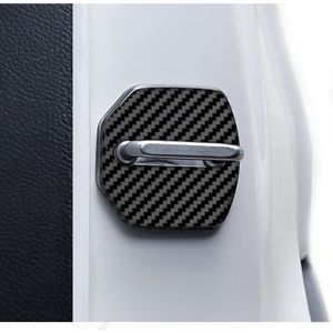 Koolstofvezel Auto Deurslot Beschermhoes Voor Ford Fiesta Ecosport Escort Focus 1 Focus 3 Focus 2 Accessoires Auto styling