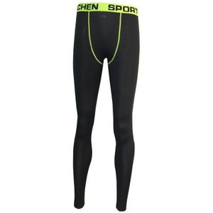 Mannen Atletische Leggings Running Boren Voetbal Basketbal Leggings Gym Broek Sneldrogende Compressie Sport Broek