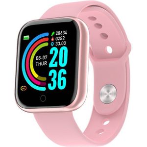 Y68 Smart Horloge Waterdicht Sport Bluetooth Smart Band Hartslagmeter Bloeddruk Fitness Tracker Armband Voor Android Ios