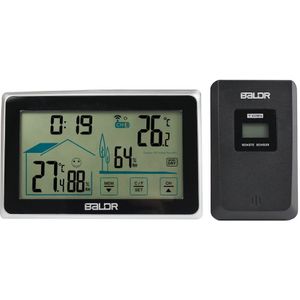 Baldr Draadloze Weerstation Touch Screen Thermometer Hygrometer Indoor Outdoor Wifi Weerbericht Sensor Klok