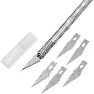 7 Kleuren Metalen Scalpel Mes 11 # Blades Antislip Cutter Graveren Craft Messen Voor Laptop Diy Reparatie Hand gereedschap Knifee Messen