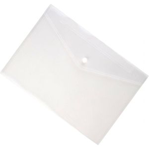 12 Stuks Envelop Bestand Document Map Clear Document Envelop Organizer Met Drukknoop (Blauw)