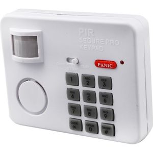 Wireless Motion Sensor Alarm Met Beveiliging Toetsenbord Pir Home Garage Schuur Caravan Wit
