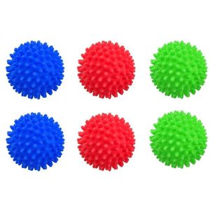 Behogar 6 Stuks Was Droger Ballen Herbruikbare Kleren Drogen Opschudden Wasverzachter Ballen Voor Thuis Wasmachine Gemengde Kleuren