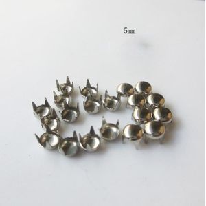 100 Stks/partij Diy Klinknagel Paddestoel Hoofd Ronde Klauw Vier Voet Nail Zilveren Lederen Craft Kleding Schoen Zak Decoratie