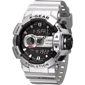 X-GEAR Digitale Mannen Pols Horloges Waterdicht Cool Man Zwart Wit Elektronische Horloges Luxe Beroemde Horloge Sport Mannelijke 3740 Relogio