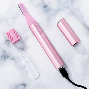 Elektrische Wenkbrauw Trimmer Usb Oplaadbare Facial Hair Remover Voor Bovenste Lip