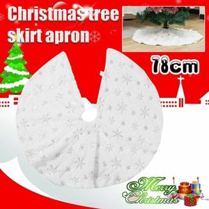 Kerstboom Decor Sneeuwvlok Wit Kerstboom Rok Bont Vilt Pluche Rok Voor Xmas Decoraties Kerst Xmas Tree Decor