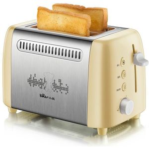 Rvs 6-Slice Broodrooster Thuis broodbakmachine met 6 Modus 680 W Ontbijt Toast Machine Dubbele- side Bakken