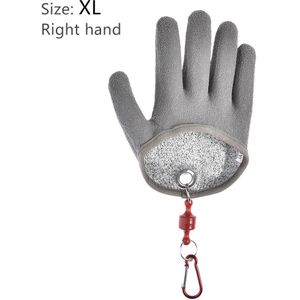 Polyethyleen Vissen Handschoenen Outdoor Catching Anti-Prik Anti-Slip Half-Palm Handschoen Zwart Single Pack Volledige Vinger vissen Handschoenen