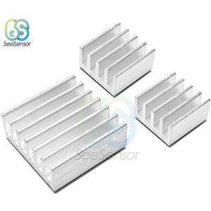 3 Stks/set Lijm Raspberry Pi Heatsink Cooler Zuiver Aluminium Koellichaam Set Kit Radiator Voor Cooling Raspberry Pi 2 B