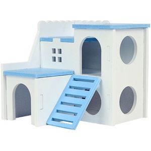 Houten Hamster Huis Hideout Oefening Speelgoed Mouse Rat Kleine Dieren Chew