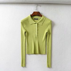 Zwart V-hals Polo Shirt Vrouwen Shirts Lange Mouwen Vrouwen Tee Shirt Femme Groen Shirt Winter Cropped Polo Shirts voor Lady