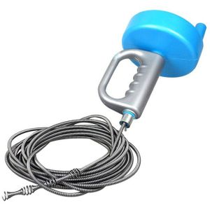 4/5/10M Staaldraad Lente Pijp Bagger Badkamer Haar Remover Wc Dompellichamen Huishoudelijke Aanrecht Schoonmaken pijp Baggeren Gereedschappen