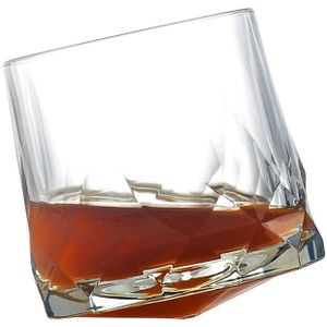 Oceaan Creatieve Whisky Tumbler Glas Diamant Prismatic Cut Dikke Zware Xo Whisky Rots Beker Bier Bril Spinning Wijnglas