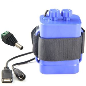 Waterdichte DIY 6x18650 Batterij Case Box Cover met 12V DC en USB Voeding voor Fiets LED licht Mobiele Telefoon Router