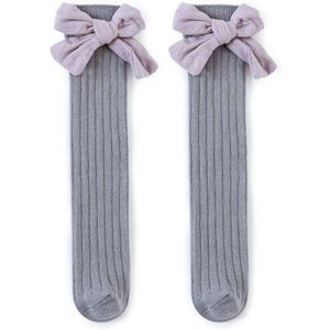 Kinderen Sokken Met Bogen Peuters Meisjes Kniehoge Sok Katoen Zachte Baby Lange Sokken Voor Kids School Sok