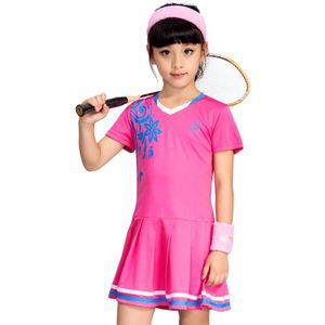 Kinderen Tennis Badminton Jurk Meisjes Ademend Snelle Droge Zomer Tennis Pak Sport Jurk Met Korte Broek