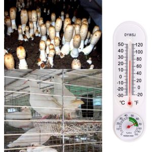 Muur Gehangen Thermometer Hygrometer Temperatuur Voor Indoor Outdoor Tuin Kantoor J0PE
