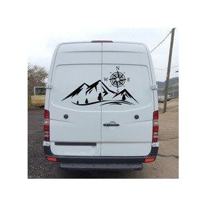 1 Set Auto Stickers Camper, Vrachtwagen Kompas Grafische Decal Rv Suv Waterdicht
