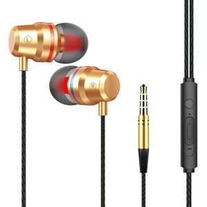 Professionele Metalen Oortelefoon In Ear Wired Oortelefoon 3.5mm HeavySound Stereo Bass Oordopjes Muziek Sport Headset met Microfoon voor Xiaomi