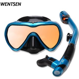 Professionele Onderwater Duikbril Bril Vrouwen Man Apparatuur Bril Scuba Volledige Gezicht Kits Voor Snorkelen En Deepscuba