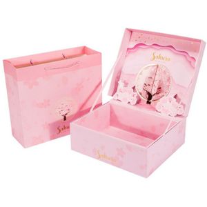 3D snoep papieren verpakking bloem hoogwaardige geschenkdoos cherry kleding cosmetische box te Verjaardag bruiloft упаковка подарочная коробка