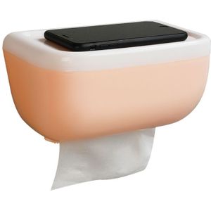 Muur gemonteerde Zuignap Waterdichte Tissue Box Dispenser Servet Houder Papierlade Roll Afvoer Plank Badkamer Toiletpapier hol