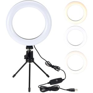 Voor Make Video Live Studio Fotografie Led Ring Licht Invullen Voor Iphone Xiaomi Dimbare Camera Telefoon Ring Lamp Met Tafel statief