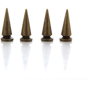 50Set 10*25mm Boom Spikes Studs Punk Spike Legering Zink Leathercraft Ornament Klinknagel Screwback Vlekken Pak voor riem Armband Hoed DIY