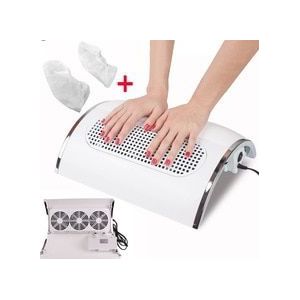 22%,30W Ail Fan Art Salon Zuig Dust Collector Machine Stofzuiger 3 Fans + 2 Zakken Acryl Uv Gel machine Nail Dust Collector