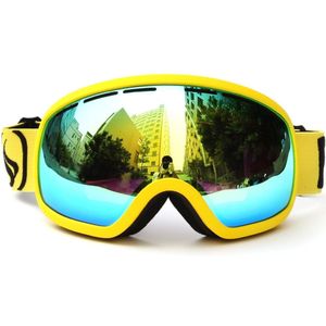 Benice Ski Goggle Sneeuw Bril/Uv-Bescherming Multi-color Dubbele Anti-Fog Lens Snowboard skiën Goggle Met Gratis Tas