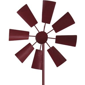 1Pc Wind Spinner Decoratieve Windmolen Decoratieve Ijzeren Windmolen Yard Plug-In Winnower Tuin Wind Spinner Ornament