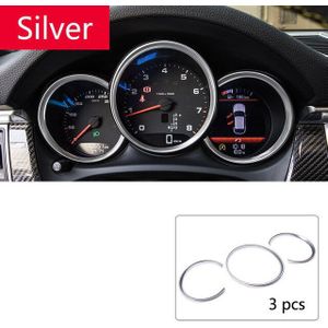 Auto Dashboard Decoratieve Ring Voor Porsche Cayenne Panamera Macan Cayman Boxster Chroom Styling Interieur Accessoires
