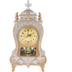 Vintage Bureau Retro Wekker Klassieke Royalty Zitkamer Tv Kast Keizerlijke Europese Creatieve Sit Slinger Klokken