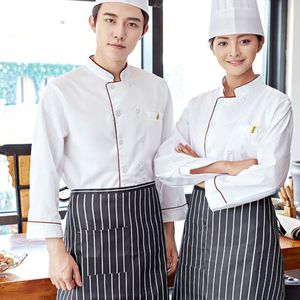 Lange Mouwen Chef Jas Hotel Keuken Koken Kleding Voor Mannen Vrouwen