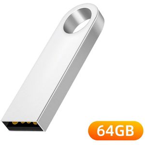 Hoge Snelheid Metalen Usb Flash Drive Usb 2.0 Pen Drive 64Gb 32Gb 16Gb 8Gb 4Gb geheugen Usb Stick Waterdicht En Schokbestendig U Disk