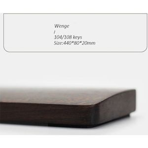 Kashcy Effen Houten Wenge Palm Rest Voor Ergonomische Gaming Mechanische Toetsenbord Polssteun Pad, 60 87 104 108 Toetsen