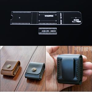 Acryl Leather Craft Patroon Handgemaakte Lichter Bag Template Diy Naaien Patroon Voor Mini Tassen 6*4.5*1.5Cm