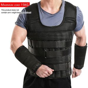 Sport Laden Gewicht Hollow Vest Ademend Schokbestendig Verstelbare Gewogen Boksen Training Workout Fitness Vesten Belasting 15-35Kg