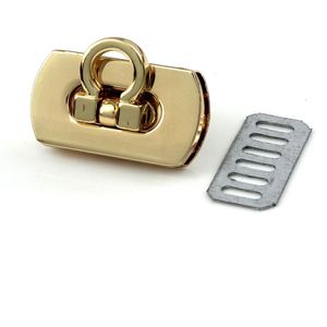 1Pcs Metalen Vouwen Lock Push Lock Sluiting Tiny Tas Laggage Purse Leather Craft Sluiting Diy Hardware Accessoires