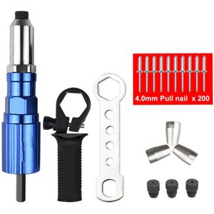 Tool Wrench Home Insert Moer Anti Slip Elektrische Draagbare Klinknagel Adapter Set Accessoires Boormachine Vervangende Draadloze Klinken