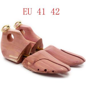 1 paar Rood Cederhout Verstelbare Schoen Shaper mannen Schoen Boom Brancard Ondersteuning Voor Mannen Boot Expander Apparaat