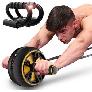 Home Gym Buikspier Wiel Draagbare Verwijderbare Ab Oefening Gewichtsverlies Roller Gym Fitness Apparatuur