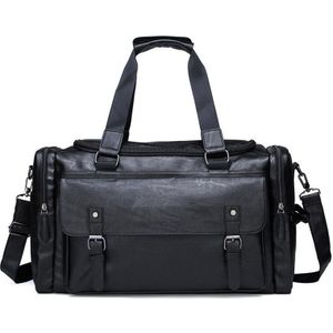 Mannen Pu Lederen Handtas Crossbody Mannelijke Messenger Reizen Outdoor Tas Grote Capaciteit Zwart Bruin Big Bags Reizen Bagage Tassen