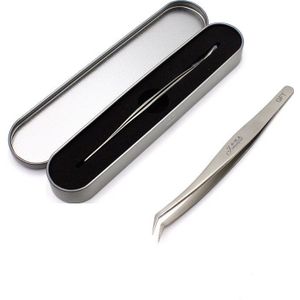 Vetus Lash Pincet Gouden Veer Pincet Dolfijn Pincet Voor 3D 6D Volume Wimper Extension Eye Make Up Gereedschap Met Metalen doos
