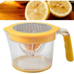 Handmatige Citruspers Fruitpers Multifunctionele Citroen Juicer Met Ingebouwde Maatbeker Non Slip Siliconen Handvat