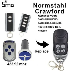 Voor Normstahl Crawford 433.92MHz garagedeuropener 4 kanaals EA433 2KM MICRO garage controle 433 mhz rolling code remote gate